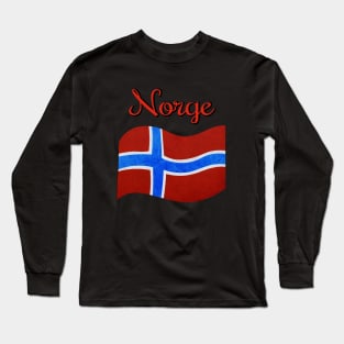 The flag of Norway, Norges flagg Long Sleeve T-Shirt